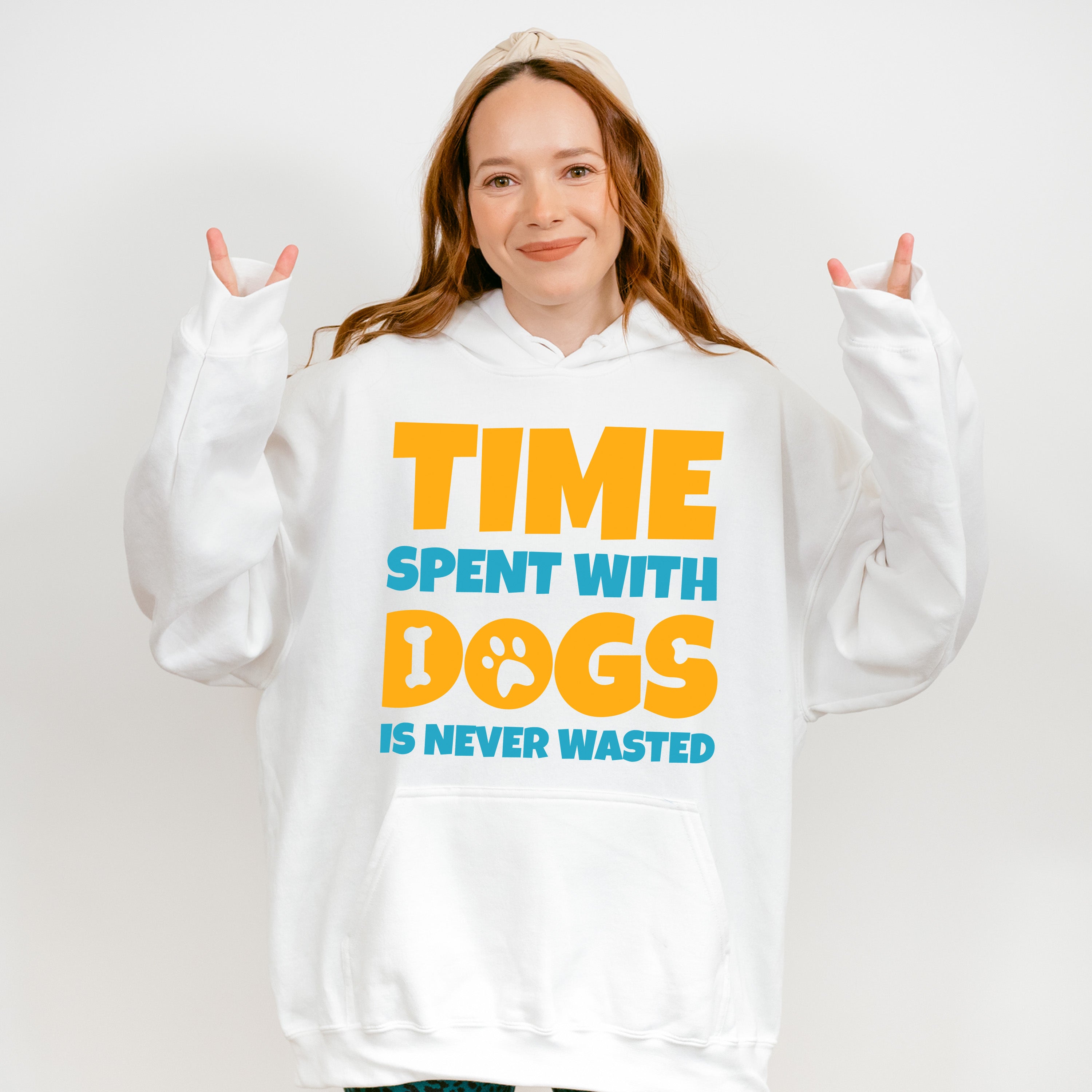 Time Spent With Dogs Is Never Wasted - Dogs Unisex Crewneck T-Shirt Sweatshirt Hoodie
