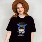 Messy Bun Happy Hanukkah - Hanukka Unisex Crewneck T-Shirt Sweatshirt Hoodie