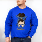 Messy Bun Happy Hanukkah - Hanukka Unisex Crewneck T-Shirt Sweatshirt Hoodie