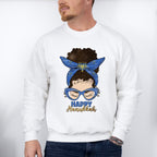 Messy Bun Happy Hanukkah - Hanukka Unisex Crewneck T-Shirt Sweatshirt Hoodie