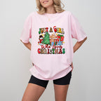 Just a Girl Christmas Doodles - Christmas Unisex Crewneck T-Shirt Sweatshirt Hoodie
