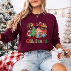 Just a Girl Christmas Doodles - Christmas Unisex Crewneck T-Shirt Sweatshirt Hoodie
