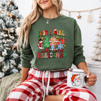 Just a Girl Christmas Doodles - Christmas Unisex Crewneck T-Shirt Sweatshirt Hoodie