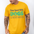 Time Spent With Dogs Is Never Wasted Paw Design - Dogs Unisex Crewneck T-Shirt Sweatshirt Hoodie