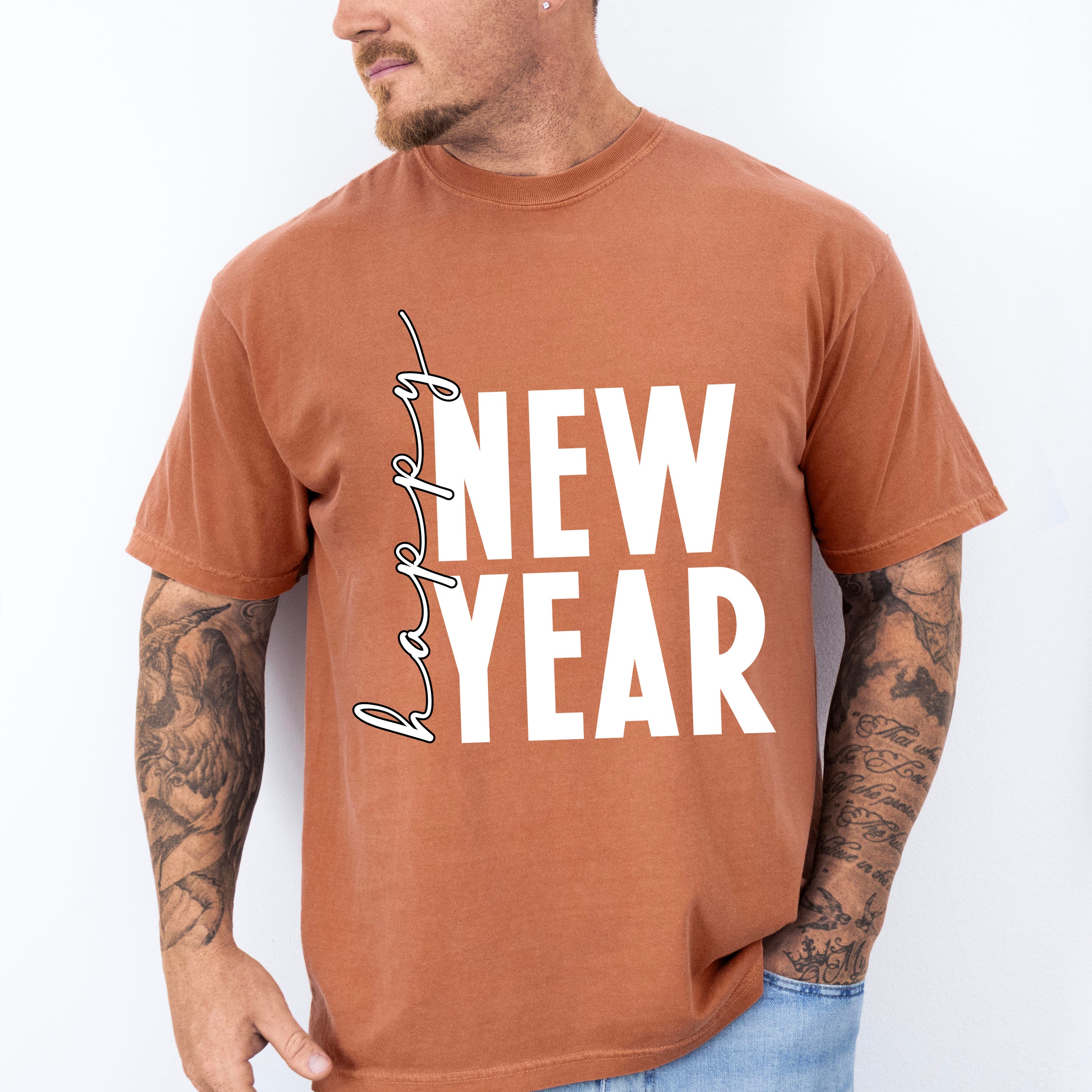 Happy New Year Design - New Years Unisex Crewneck T-Shirt Sweatshirt Hoodie