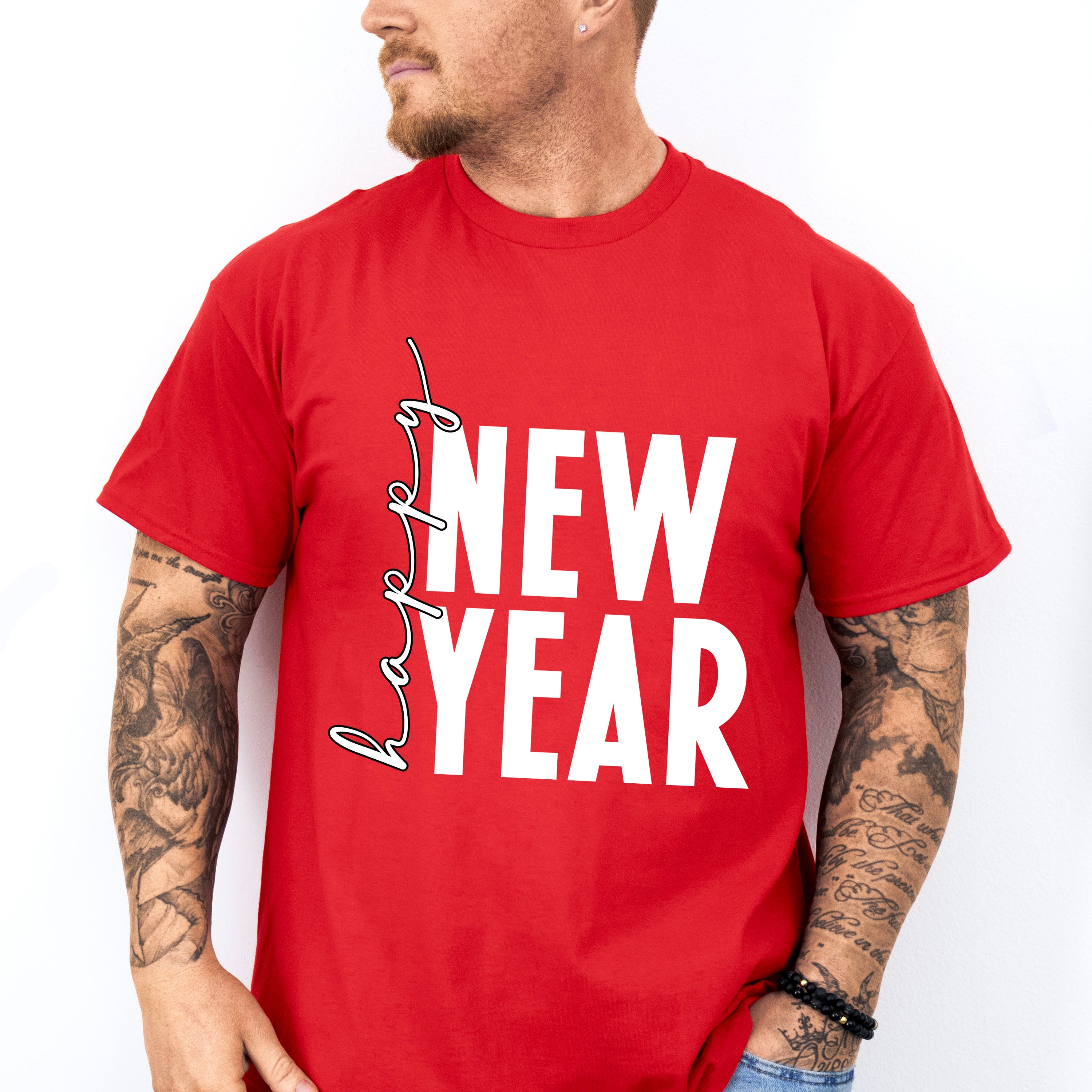 Happy New Year Design - New Years Unisex Crewneck T-Shirt Sweatshirt Hoodie
