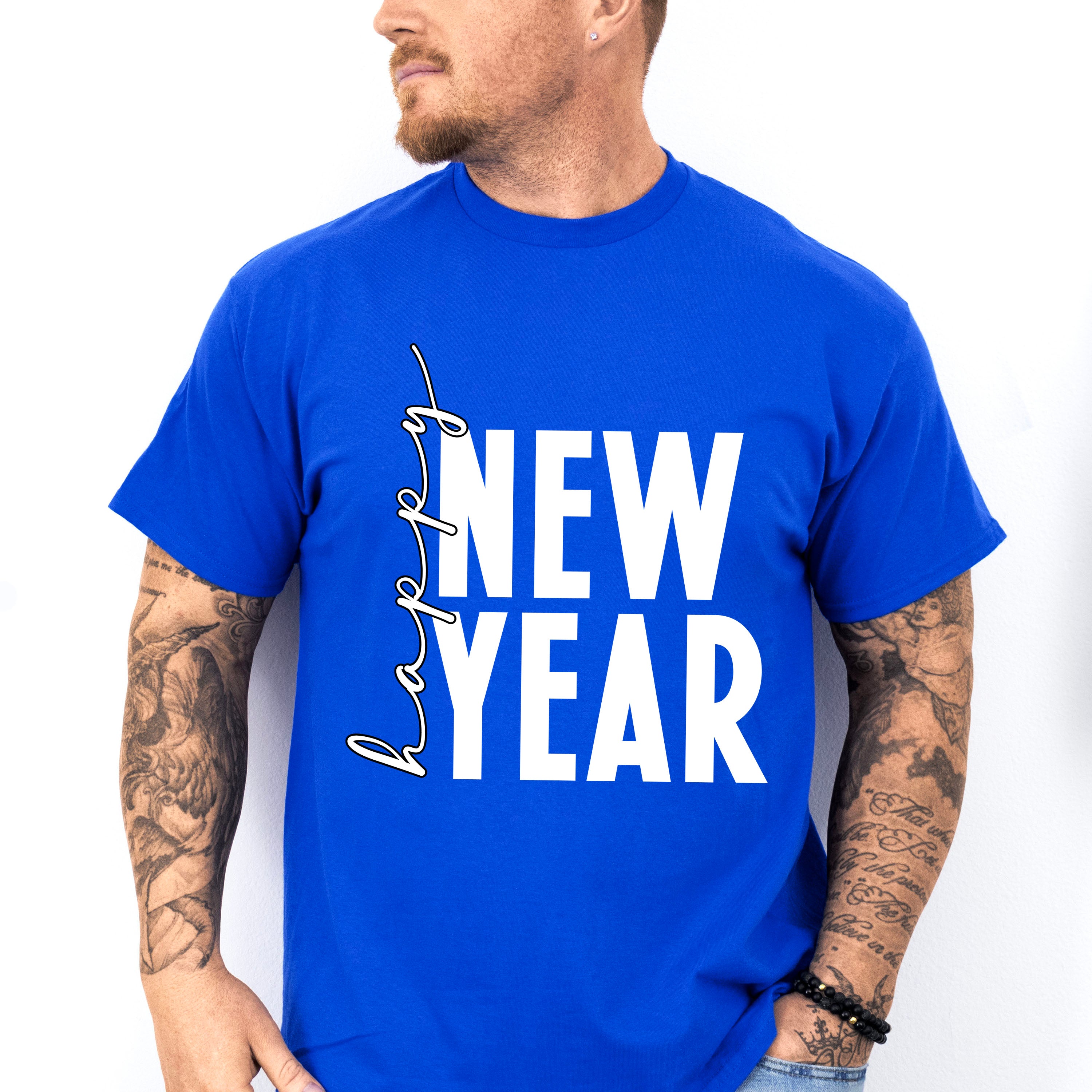 Happy New Year Design - New Years Unisex Crewneck T-Shirt Sweatshirt Hoodie