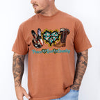 Peace Love Country - Farm Animals Unisex Crewneck T-Shirt Sweatshirt Hoodie