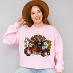 Farm Life Truck With Animals Design - Farm Animals Unisex Crewneck T-Shirt Sweatshirt Hoodie