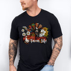 Farm Life Truck With Animals Design - Farm Animals Unisex Crewneck T-Shirt Sweatshirt Hoodie