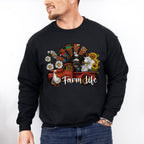 Farm Life Truck With Animals Design - Farm Animals Unisex Crewneck T-Shirt Sweatshirt Hoodie
