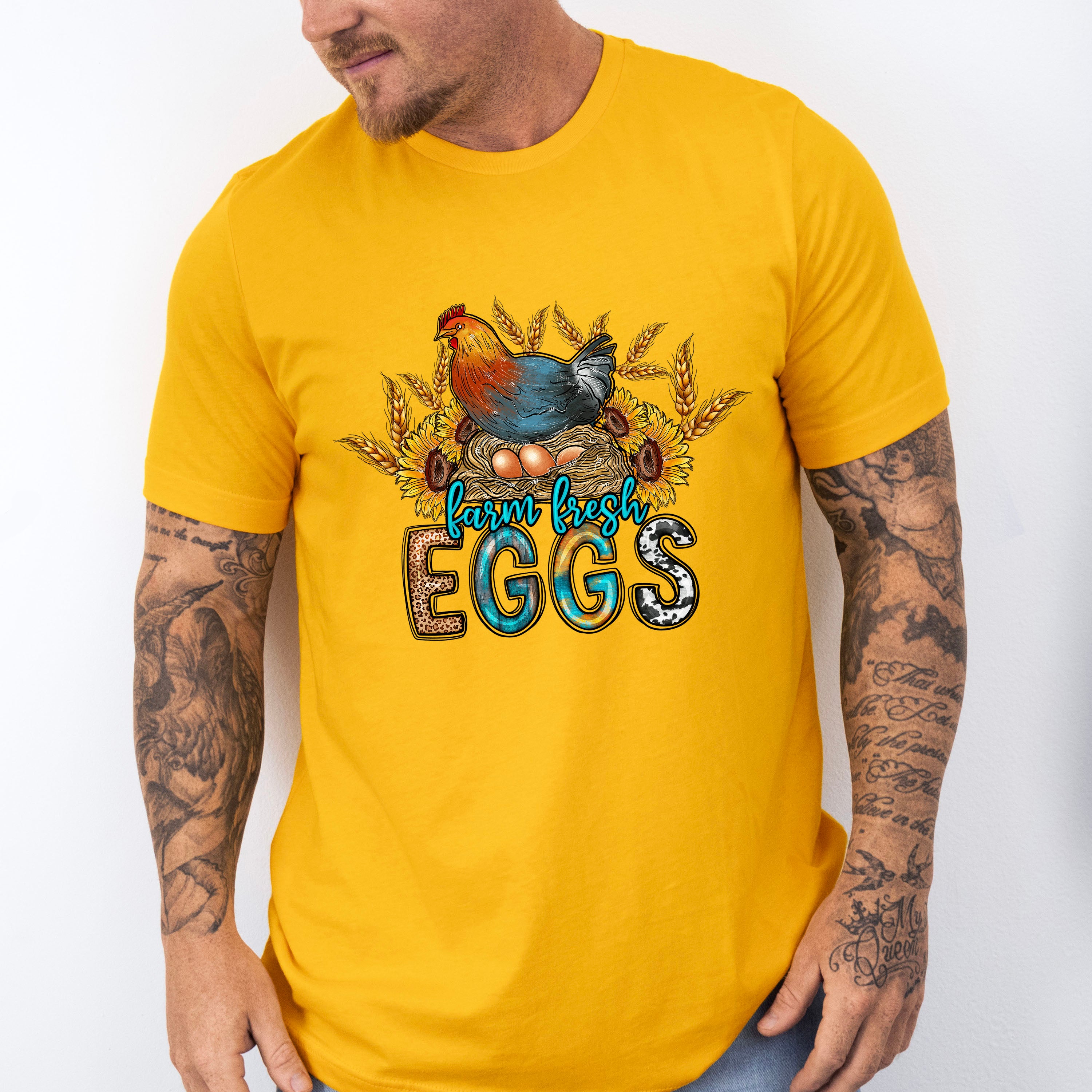 Farm Fresh Eggs - Farm Animals Unisex Crewneck T-Shirt Sweatshirt Hoodie