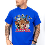 Crazy Heifer - Farm Animals Unisex Crewneck T-Shirt Sweatshirt Hoodie