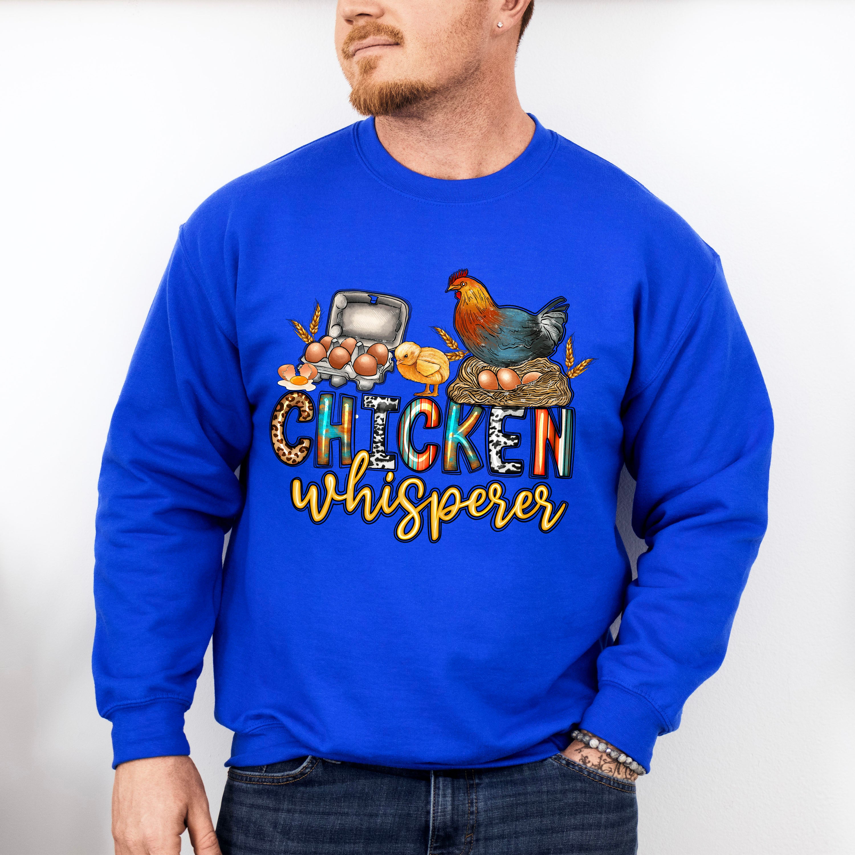 Chicken Whisperer - Farm Animals Unisex Crewneck T-Shirt Sweatshirt Hoodie
