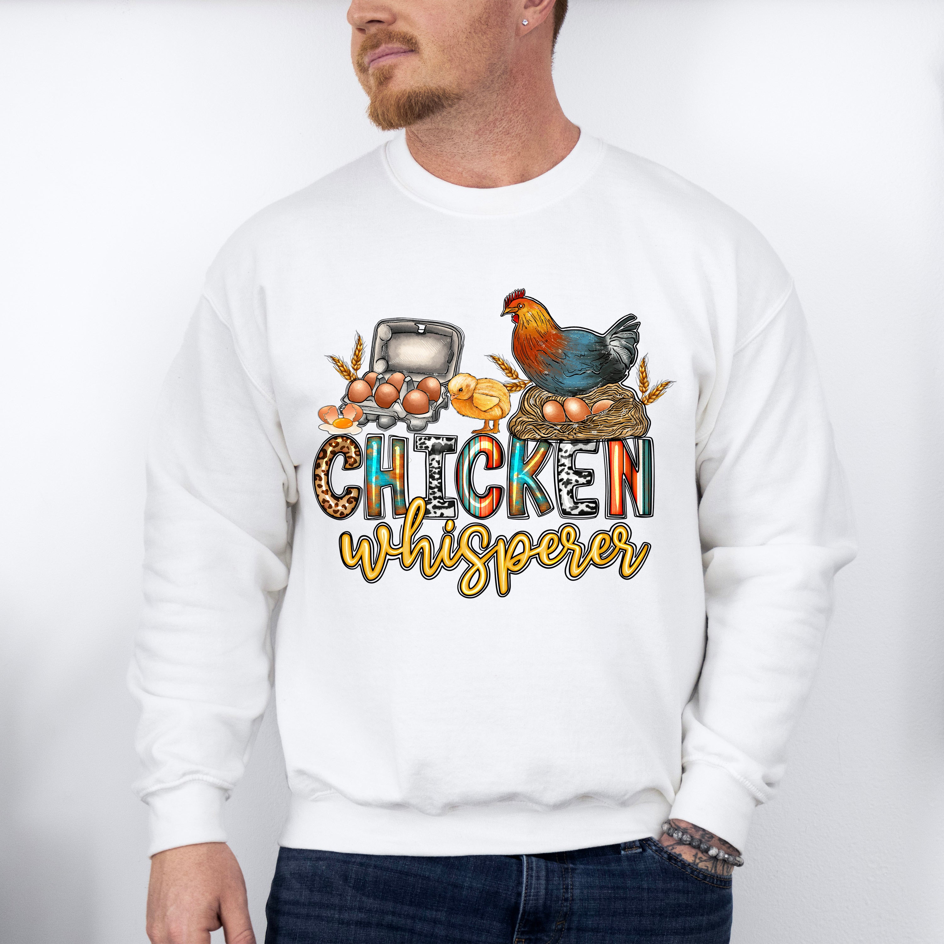 Chicken Whisperer - Farm Animals Unisex Crewneck T-Shirt Sweatshirt Hoodie