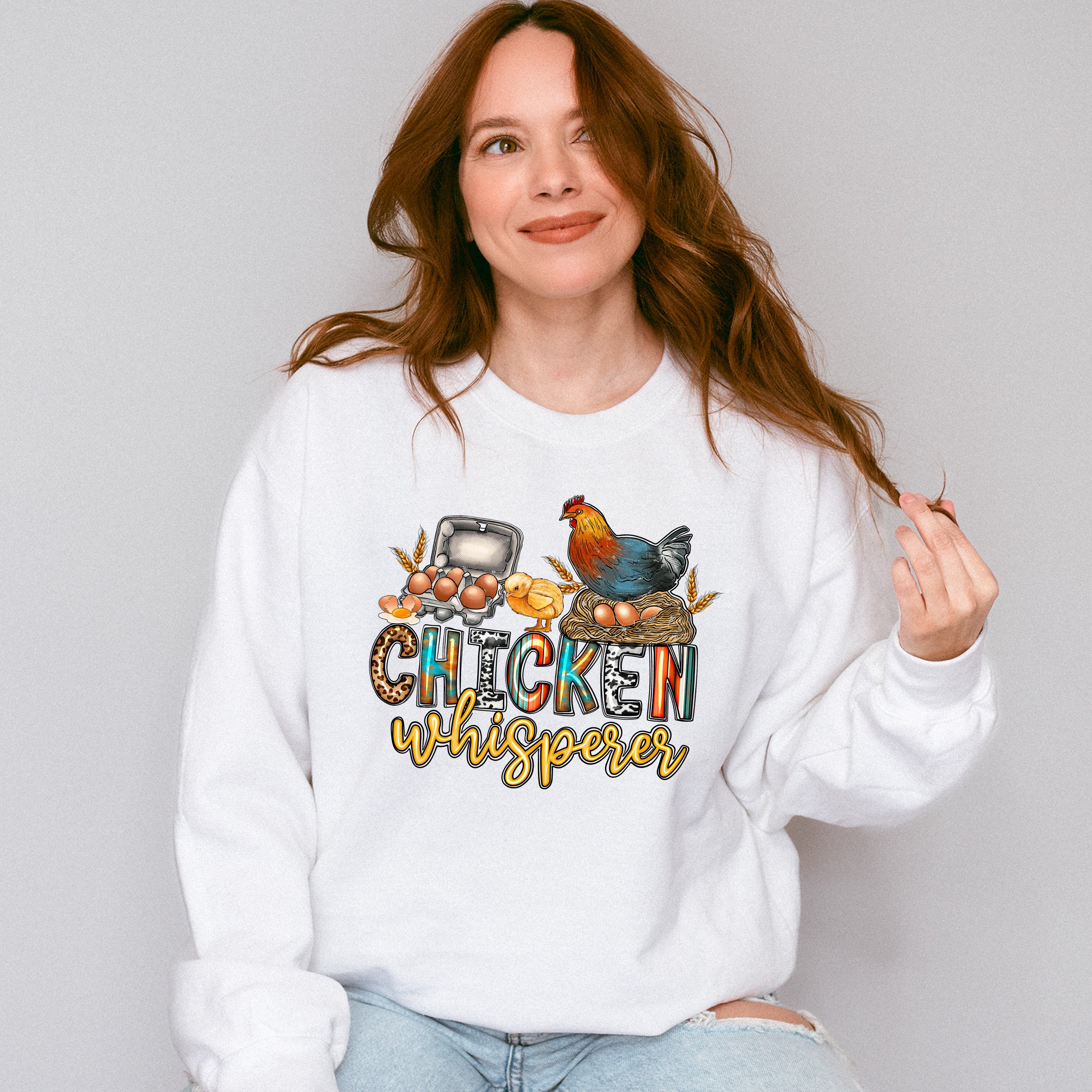 Chicken Whisperer - Farm Animals Unisex Crewneck T-Shirt Sweatshirt Hoodie