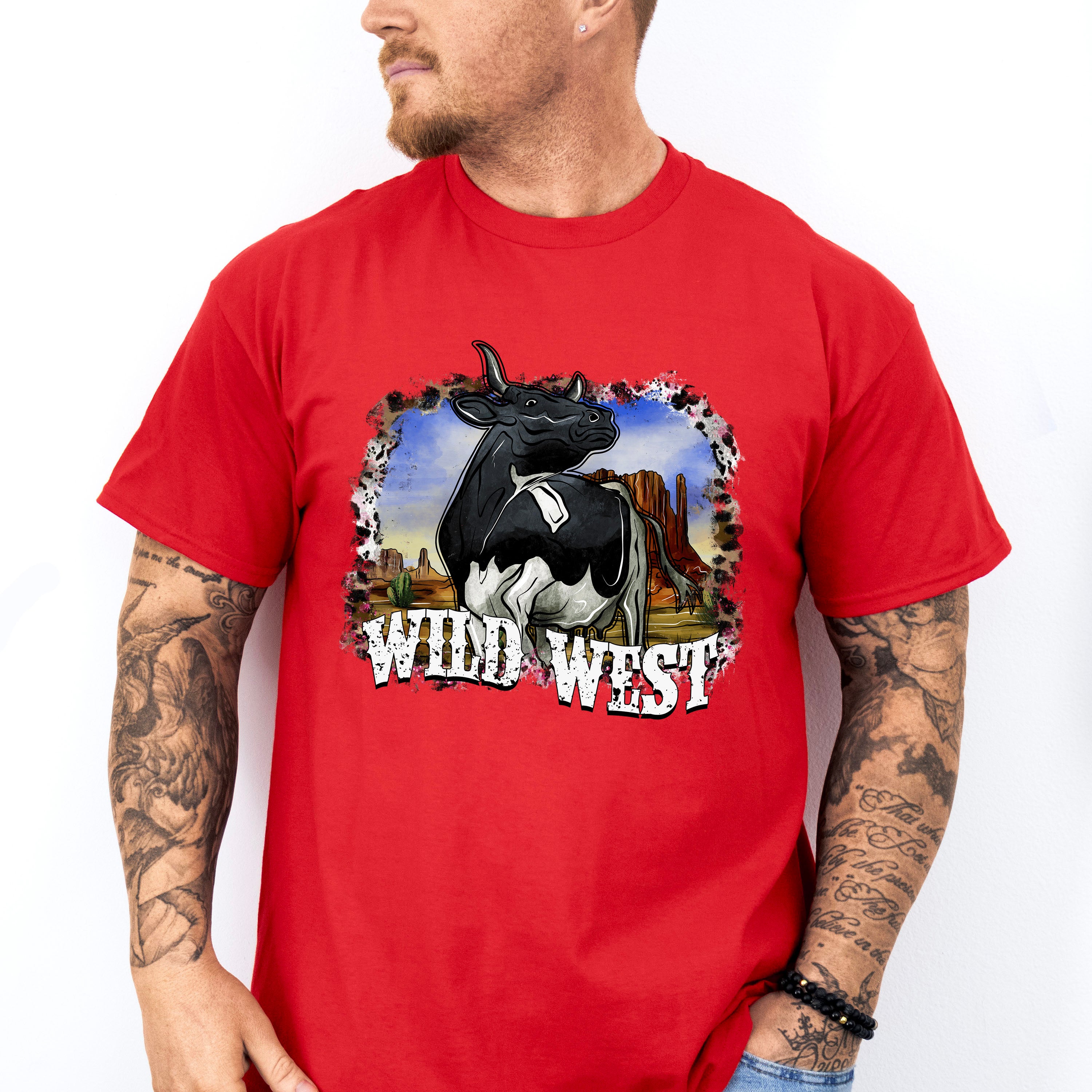 Wild West Design - Farm Animals Unisex Crewneck T-Shirt Sweatshirt Hoodie