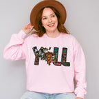 Y'all Texas Map Design - Farm Animals Unisex Crewneck T-Shirt Sweatshirt Hoodie