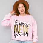 Happy New Year Golden Design - New Years Unisex Crewneck T-Shirt Sweatshirt Hoodie