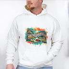 Colorful South Dakota State Design - States & Cities Unisex Crewneck T-Shirt Sweatshirt Hoodie