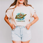 Colorful Tennessee State Design - States & Cities Unisex Crewneck T-Shirt Sweatshirt Hoodie