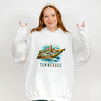 Colorful Tennessee State Design - States & Cities Unisex Crewneck T-Shirt Sweatshirt Hoodie
