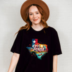 Colorful Texas State Design - States & Cities Unisex Crewneck T-Shirt Sweatshirt Hoodie