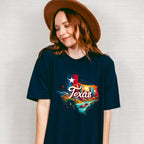 Colorful Texas State Design - States & Cities Unisex Crewneck T-Shirt Sweatshirt Hoodie