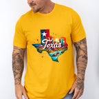 Colorful Texas State Design - States & Cities Unisex Crewneck T-Shirt Sweatshirt Hoodie
