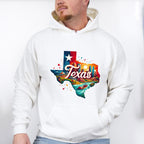 Colorful Texas State Design - States & Cities Unisex Crewneck T-Shirt Sweatshirt Hoodie