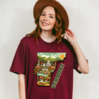 Colorful Vermont State Design - States & Cities Unisex Crewneck T-Shirt Sweatshirt Hoodie