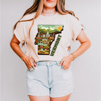 Colorful Vermont State Design - States & Cities Unisex Crewneck T-Shirt Sweatshirt Hoodie