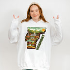 Colorful Vermont State Design - States & Cities Unisex Crewneck T-Shirt Sweatshirt Hoodie
