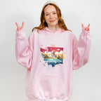 Colorful Washington State Design - States & Cities Unisex Crewneck T-Shirt Sweatshirt Hoodie