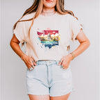 Colorful Washington State Design - States & Cities Unisex Crewneck T-Shirt Sweatshirt Hoodie