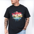 Colorful Washington State Design - States & Cities Unisex Crewneck T-Shirt Sweatshirt Hoodie