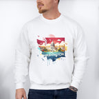 Colorful Washington State Design - States & Cities Unisex Crewneck T-Shirt Sweatshirt Hoodie