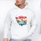Colorful Washington State Design - States & Cities Unisex Crewneck T-Shirt Sweatshirt Hoodie