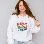 Colorful Washington State Design - States & Cities Unisex Crewneck T-Shirt Sweatshirt Hoodie