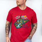 Colorful West Virginia State Design - States & Cities Unisex Crewneck T-Shirt Sweatshirt Hoodie