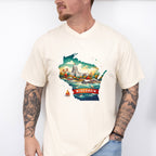 Colorful Wisconsin State Design - States & Cities Unisex Crewneck T-Shirt Sweatshirt Hoodie