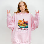 Colorful Wyoming State Design - States & Cities Unisex Crewneck T-Shirt Sweatshirt Hoodie