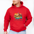 Colorful Wyoming State Design - States & Cities Unisex Crewneck T-Shirt Sweatshirt Hoodie