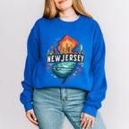 Colorful New Jersey State Design - States & Cities Unisex Crewneck T-Shirt Sweatshirt Hoodie