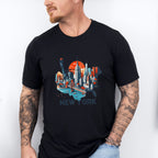 Colorful New York State Design - States & Cities Unisex Crewneck T-Shirt Sweatshirt Hoodie