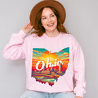 Colorful Ohio State Design - States & Cities Unisex Crewneck T-Shirt Sweatshirt Hoodie