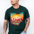 Colorful Ohio State Design - States & Cities Unisex Crewneck T-Shirt Sweatshirt Hoodie