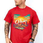 Colorful Ohio State Design - States & Cities Unisex Crewneck T-Shirt Sweatshirt Hoodie