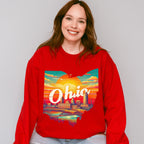 Colorful Ohio State Design - States & Cities Unisex Crewneck T-Shirt Sweatshirt Hoodie