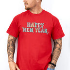 Happy New Year Flowers Design - New Years Unisex Crewneck T-Shirt Sweatshirt Hoodie